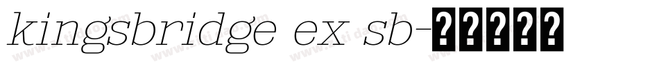 kingsbridge ex sb字体转换